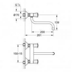 Robinet d’évier Grohe Costa Long Life