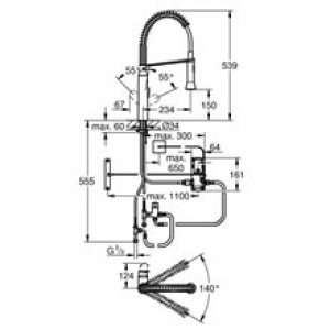 Robinet d’évier Grohe K7 Foot Control