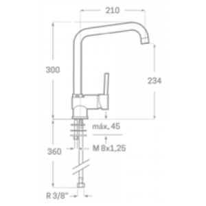 Robinet d’évier Korsa SEVEN