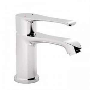 Robinet d&rsquo;évier à mitigeur intégré, finition chromée pour un style moderne (unique poignée)