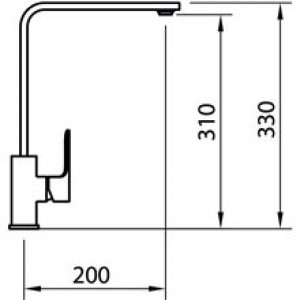 Robinet d’évier Saona Slim