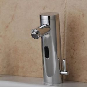 Robinet d&rsquo;évier style contemporain muni de capteur automatique de température (chaud et froid)