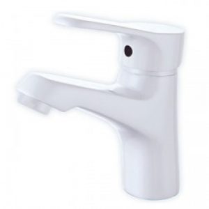 Robinet d&rsquo;évier style simple et classique avec finition de peinture blanche