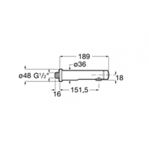 Robinet encastré 19 cm lavabo Avant Roca