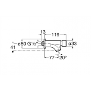 Robinet encastré avec bouton-poussoir lavabo…