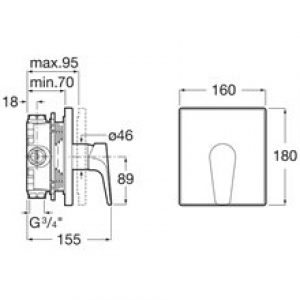 Robinet encastrable pour baignoire-douche Atlas…
