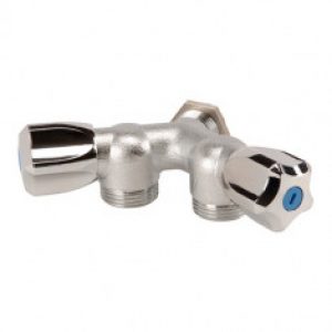 Robinet Machine à Laver Double Y DN 3/4&Prime; centre mâle 1/2&Prime;