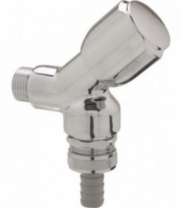 Robinet machine laver rapide 1/2&Prime; chromé – avec clapet anti-retour et soupape antivide. DIN-DVGW