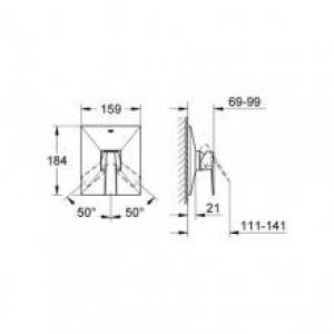 Robinet mitigeur de douche Grohe Allue brillinat