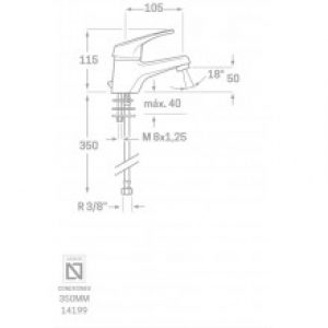 Robinet mitigeur de lavabo Basic SEVEN