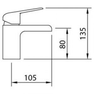 Robinet mitigeur de lavabo Start Elegance cascade