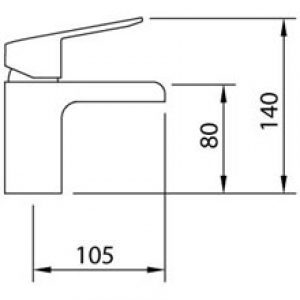 Robinet mitigeur de lavabo Start Xtreme cascade