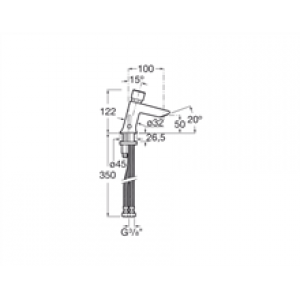 Robinet mitigeur lavabo bouton-poussoir Instant…