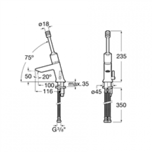 Robinet mitigeur lavabo Instant Roca