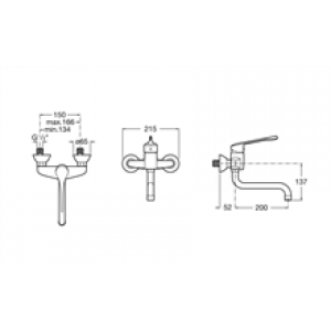 Robinet mitigeur pour bac à laver PRO Victoria…