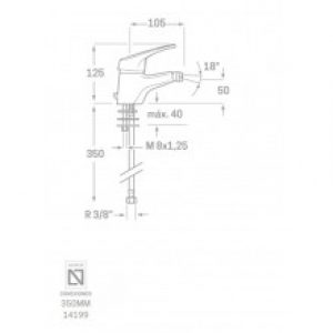 Robinet mitigeurc pour bidet BASIC de SEVEN