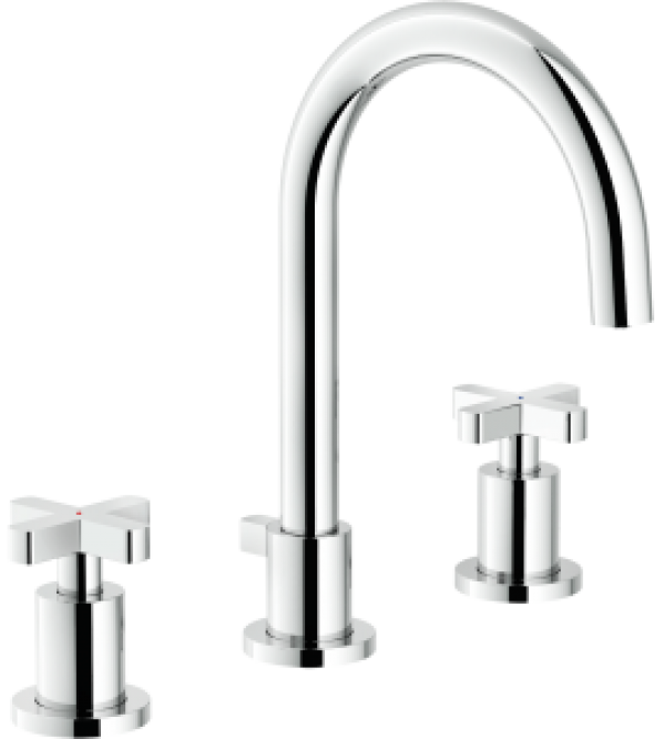 robinet Mélangeur lavabo 3 trous bec pivotant Nobili Lira…