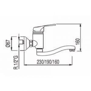 Robinet mural ECO-TRES