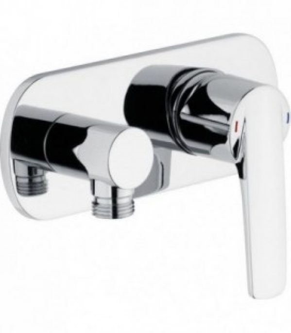 Robinet mural Heinrichschulte Alpha 300 avec coude mural 1/2&Prime;, chrome