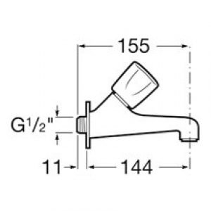 Robinet pour bac à laver extérieur Brava Roca