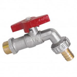 Robinet puisage 1/4 de tour à sphère, manette papillon – 1/2&Prime; (15/21)