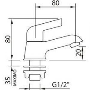 Robinet simple de lavabo Start Elegance