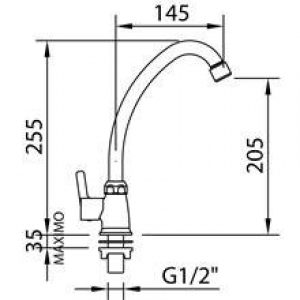 Robinet simple de rebord S12 Urban
