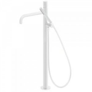Robinet sur pied pour douche Blanc Mat STUDY COLORS – TRES 26247002BM