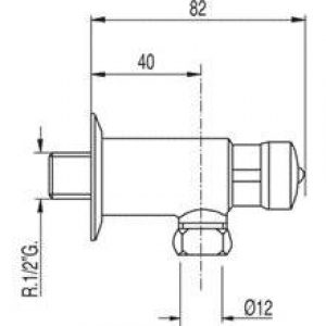 Robinet temporisé de urinoir TRES