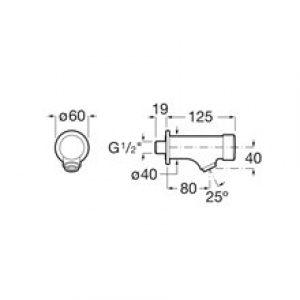 Robinet temporisé mural Roca