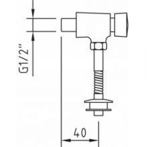 Robinet temporisé pour urinoir