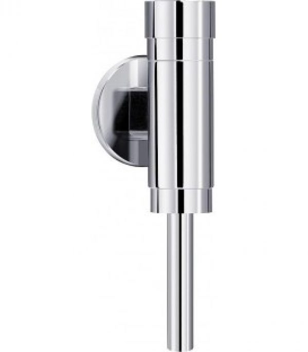 Robinet temporisé pour urinoir avec pré-arrêt,version métalli. régulation indi.