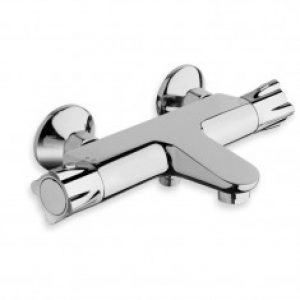 Robinet thermostatique Bain/douche NF THETA Chromé, poignée métal – Cristina Ondyna TE15751