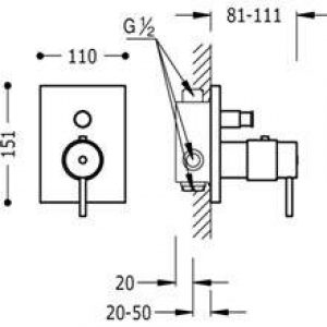 Robinet thermostatique à encastrer…