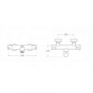 Robinet thermostatique pour douche ou baignoire…