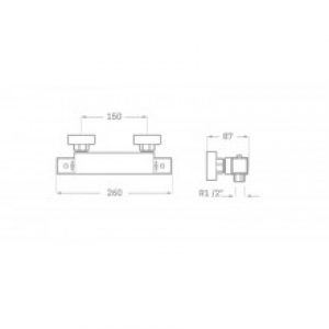 Robinet thermostatique pour douche SKARA SEVEN