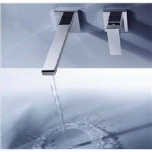 Robinetterie murale 2 centres 18,5 cm CUADRO-TRES