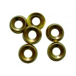 Rondelles cuvettes embouties – laiton poli – 200 unités