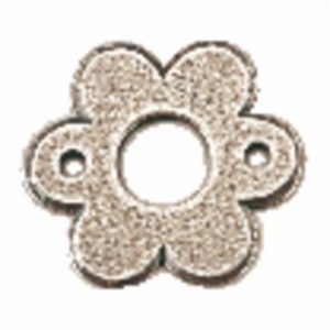 Rosace de porte – fleur fer patiné cémenté – type 1302