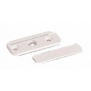 Rosette et cache pour coulissant simple de menuiseries pvc