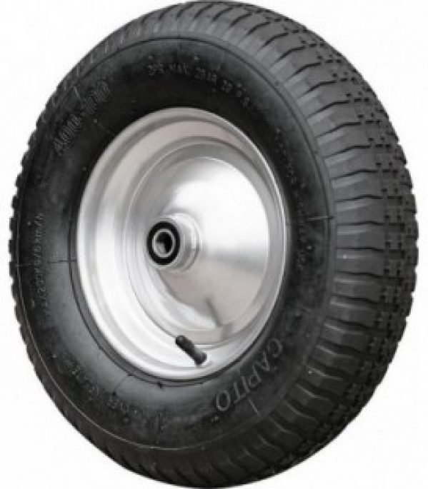 Roue air brouette Capito *BG* 400/100 jante en acier. Essieu inclus
