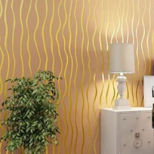 Rouleau de papier peint 3D contemporain à motif rayure