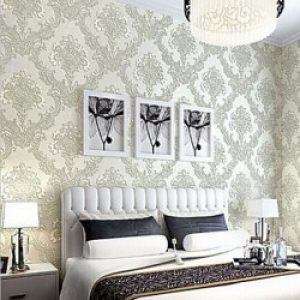 Rouleau de papier peint classique et insonorisé à motif floral