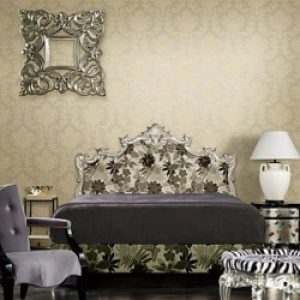 Rouleau de papier peint contemporain à motif damas classique