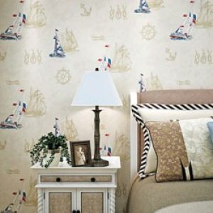 Rouleau de papier peint contemporain à motif de la marine