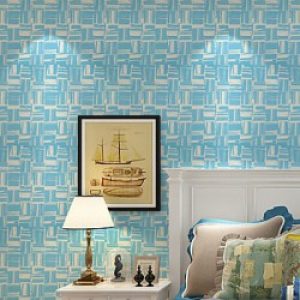 Rouleau de papier peint contemporain à motif géométrique