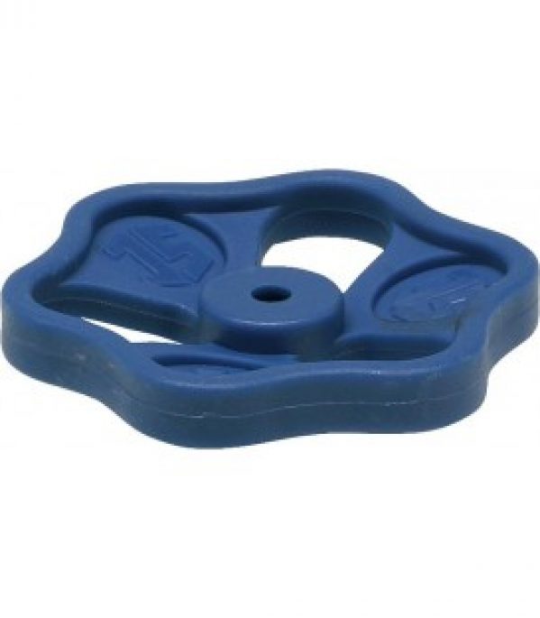 Roulette manuelle bleu, polyamide 50 x 6 pour soupape Blue-tec 1/2&Prime;