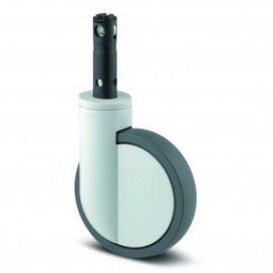 Roulette pivotante à blocage centralisé – pour lit d&rsquo;hôpital – Integral