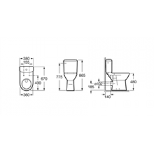 Réservoir connexion latérale Access Roca