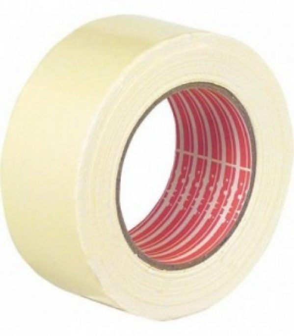 Ruban adhésif double-face standard support coton et colle caoutchouc larg 38 mm x 25 m